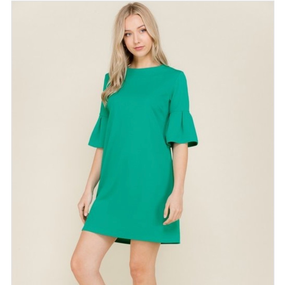 2 Bell Sleeve Shift Dresses MEDIUM - Picture 7 of 7